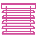 pink blinds icon